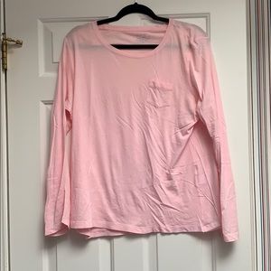 Vineyard vines long sleeve look pink T-shirt